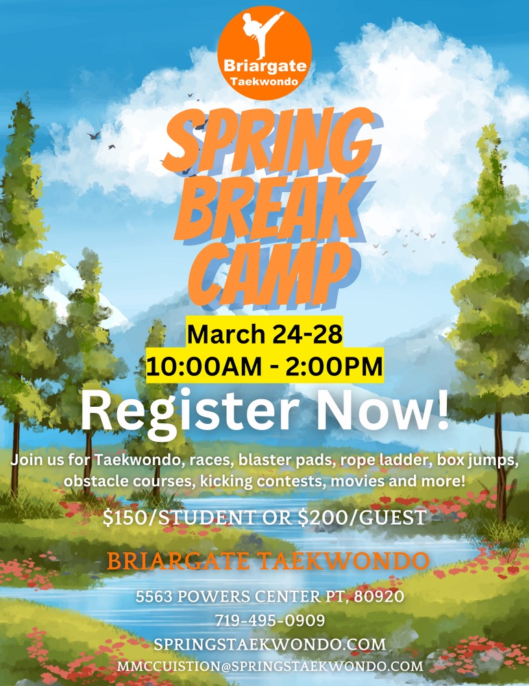 Spring Break Camp Flier