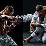 striking versus grappling techniques